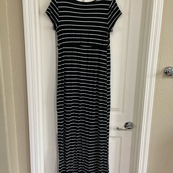 Motherhood - Striped Maternity Dress (Small) - Picture 3 of 4